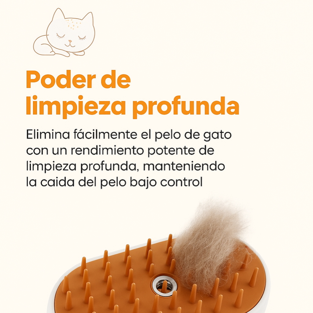 Cepillo a vapor para Mascotas